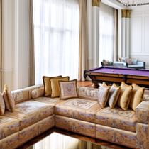 Leisure & lounge area in Imperial Suite at Palazzo Versace