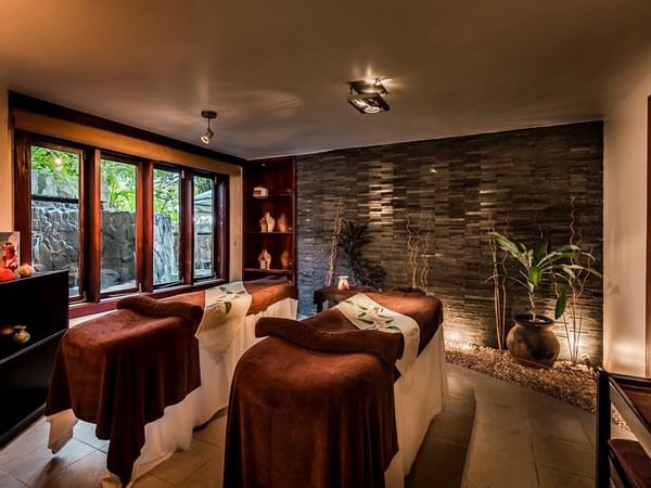 Interior of a room with massage beds in a Spa at Warwick Fiji