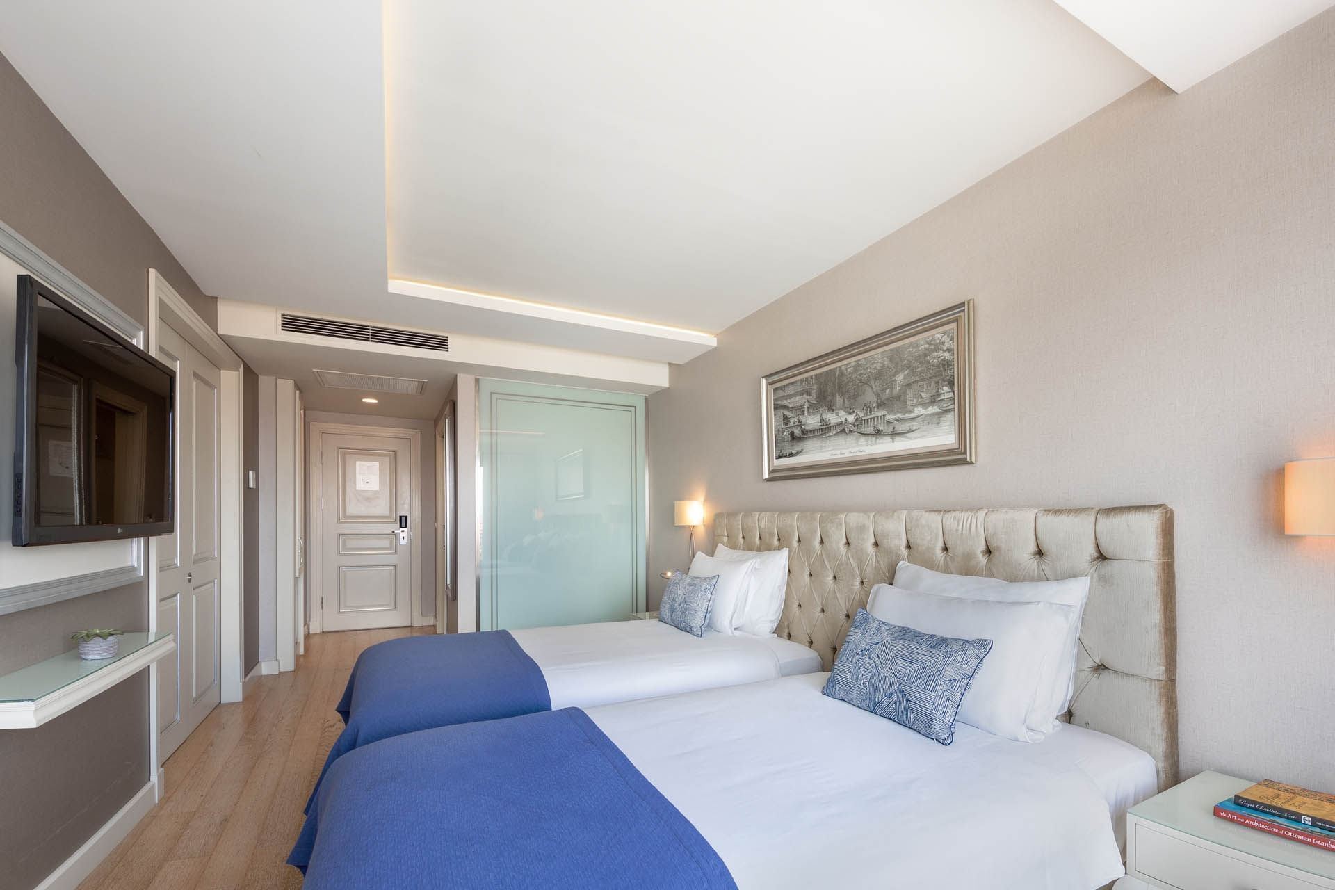 Close-up of amenities in the Spa at CVK Taksim Hotel Istanbul