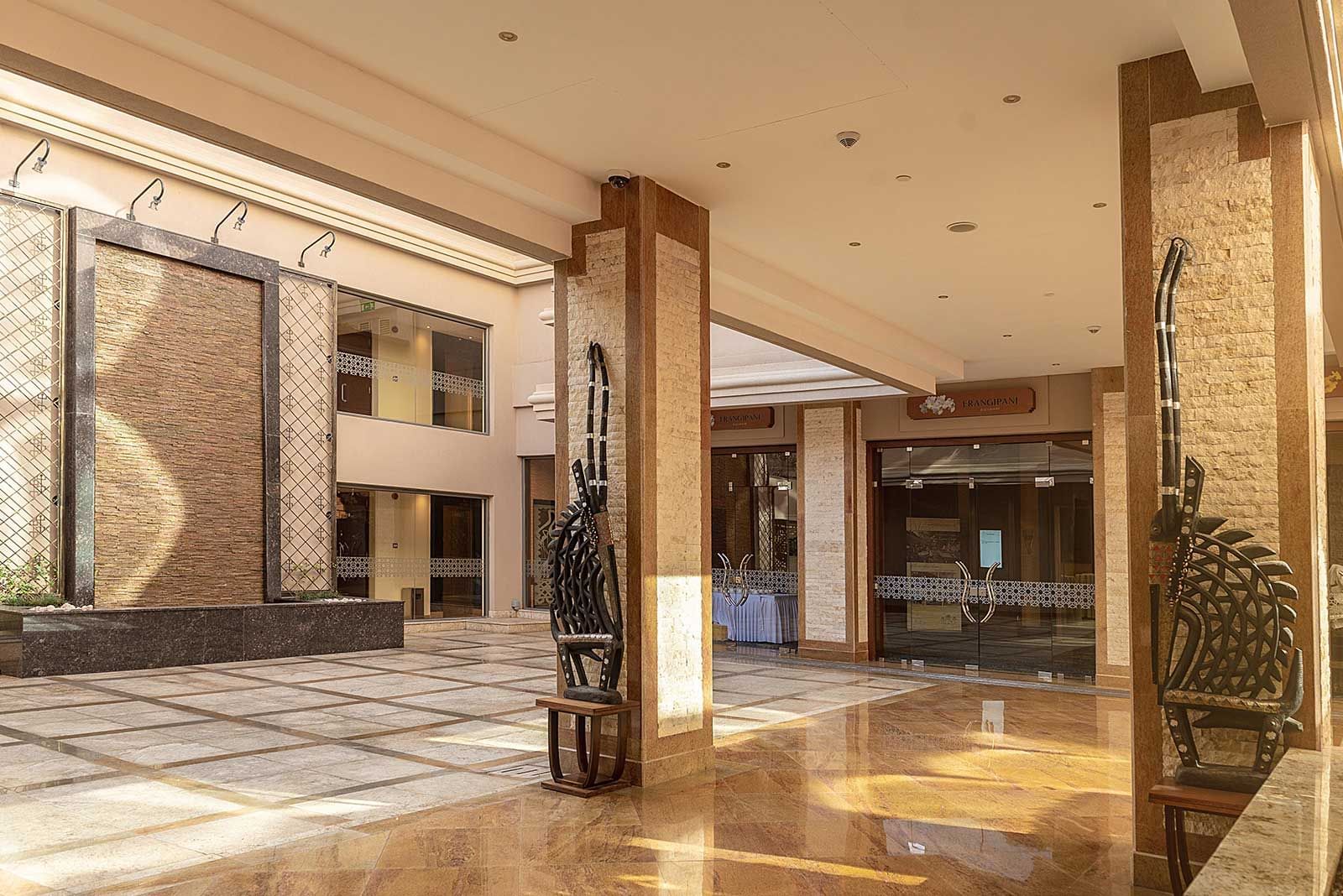 A Spacious lobby area at Nairobi Serena Hotel