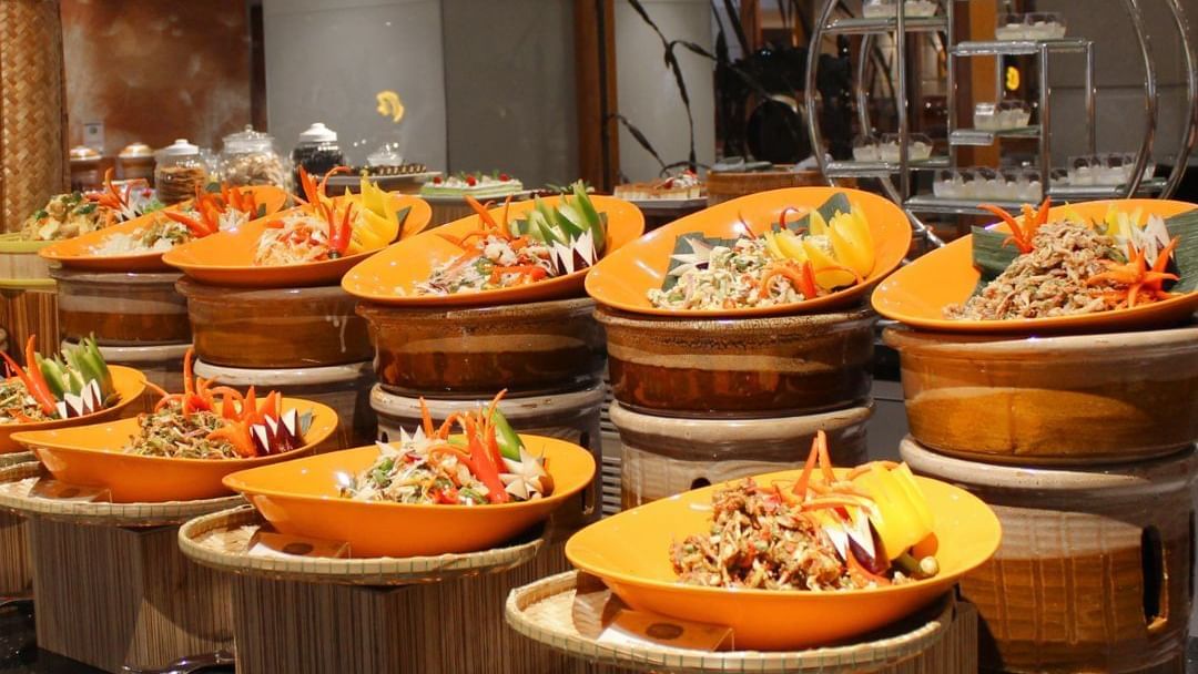 Variety of salads served in the Santapan Nusantara Putra buffet at Sunway Putra Hotel