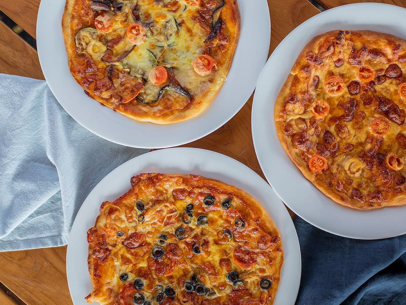 Pizza served in Inkstone Kitchen at Daydream Island Resort