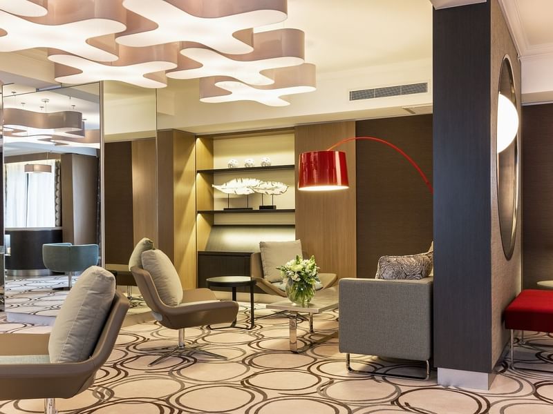 A grand lobby area in Executive lounge at Pullman Albert Park