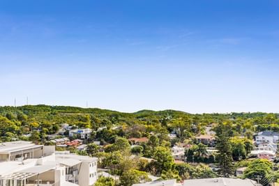 Sweeping views across Brisbane CBD to Mount Coot-tha.