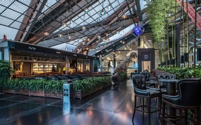 Interior of the The Parkview Speakers Roof Cafe at Hotel Eclat