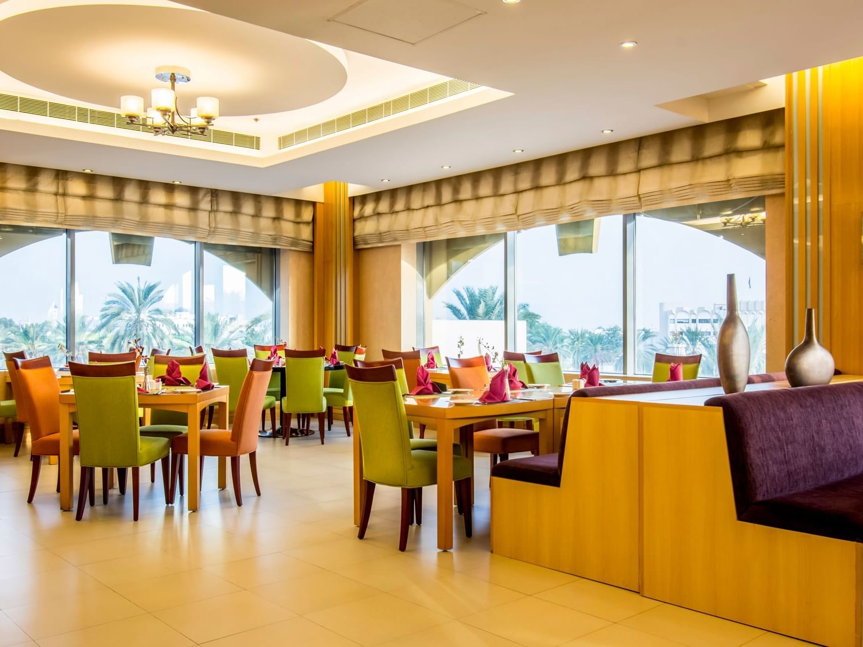 Dining area in Seasons Restaurant at City Seasons Muscat