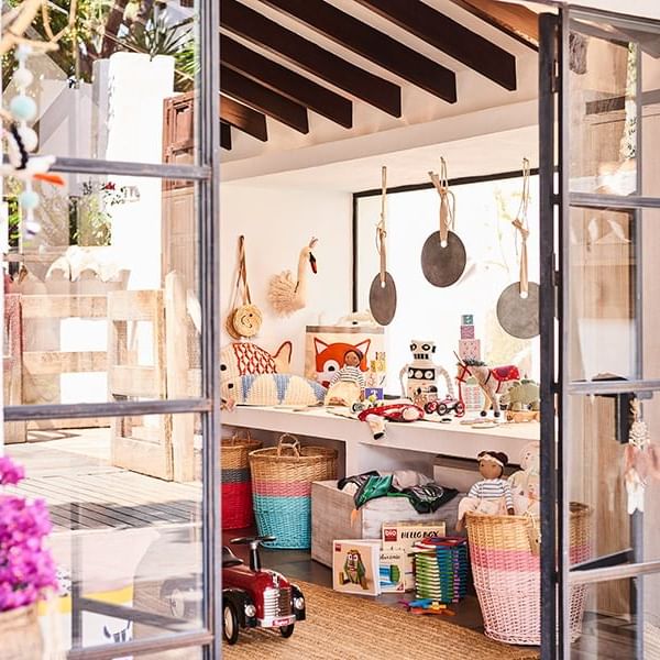 Kids play items & textile store at Marbella Club