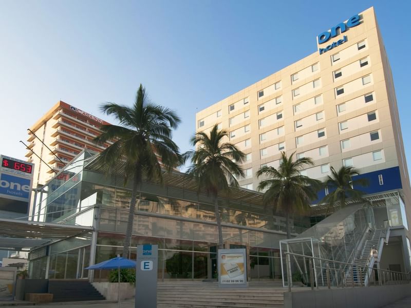 Exterior view of the hotel at One Acapulco Costera