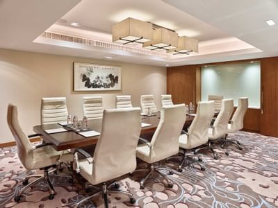 Interior of Board meeting room at White Swan hotel