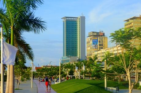 View of the Angola city center near Hotel Presidente Luanda