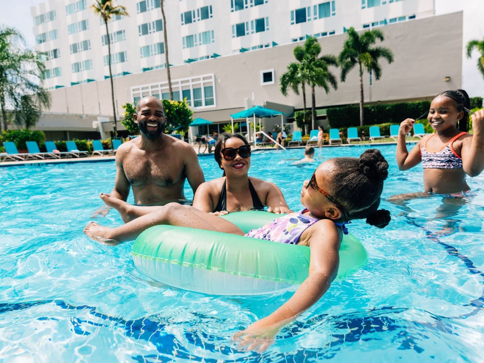 Friends on the Pool