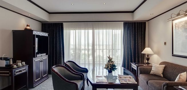 Lounge area in Businessman Suite at   