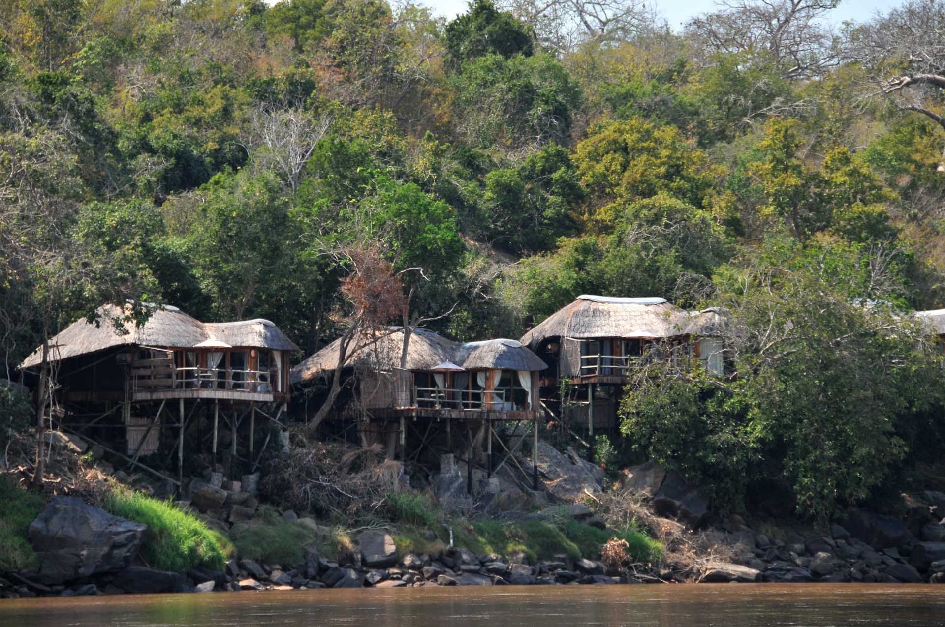 An exterior view of the hotel at Serena Mivumo River Lodge