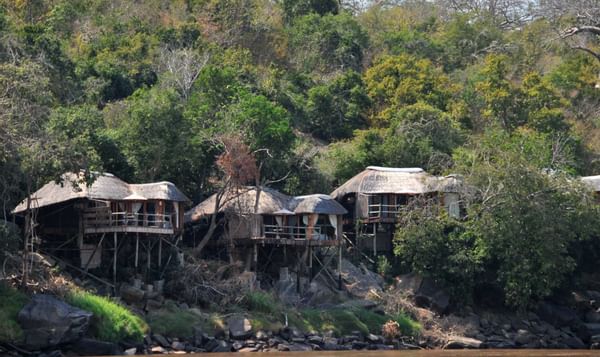 An exterior view of the hotel at Serena Mivumo River Lodge