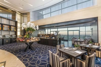 Interior of Chatrium Club Lounge at Chatrium Hotel Bangkok