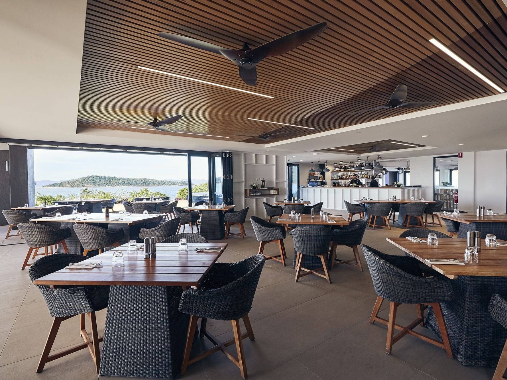 Dining area in Inkstone Kitchen & Bar at Daydream Island Resort
