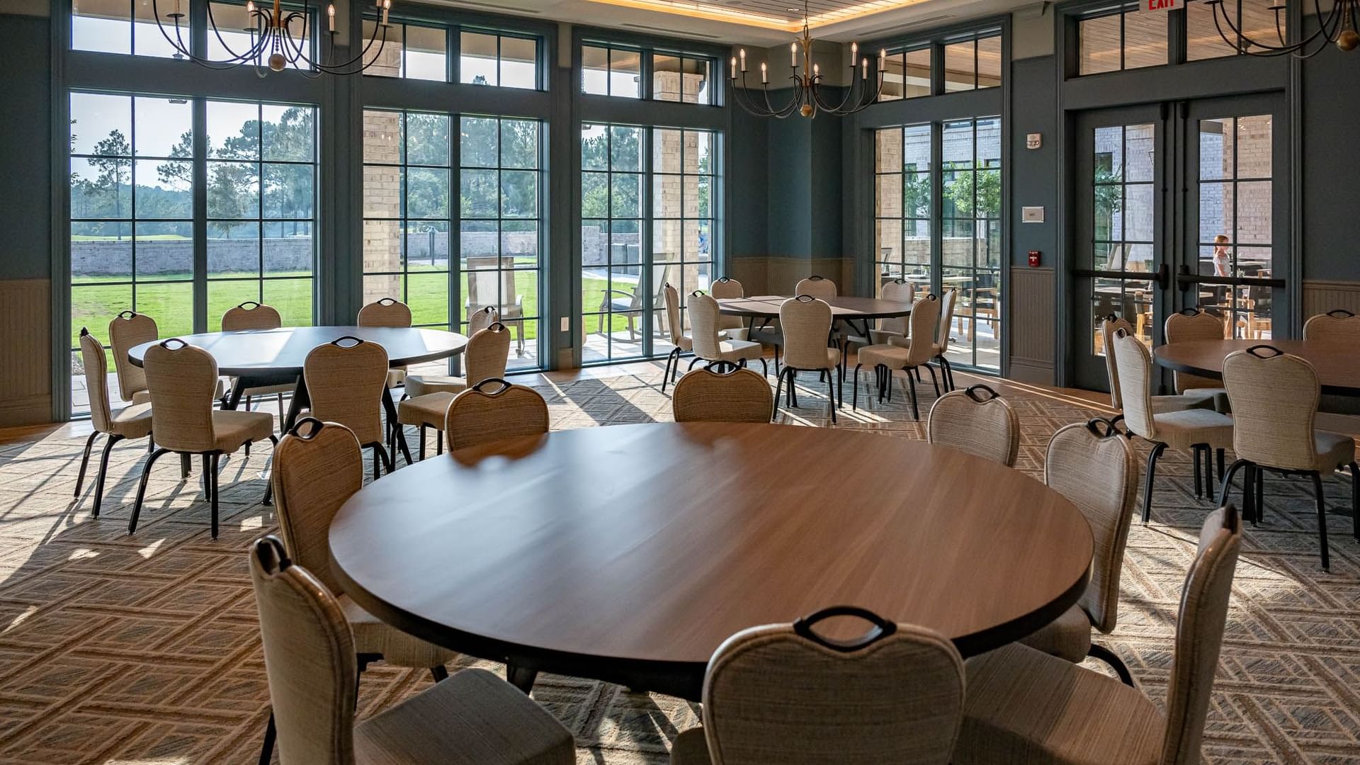 The Club Room meeting space at Camp Creek Inn