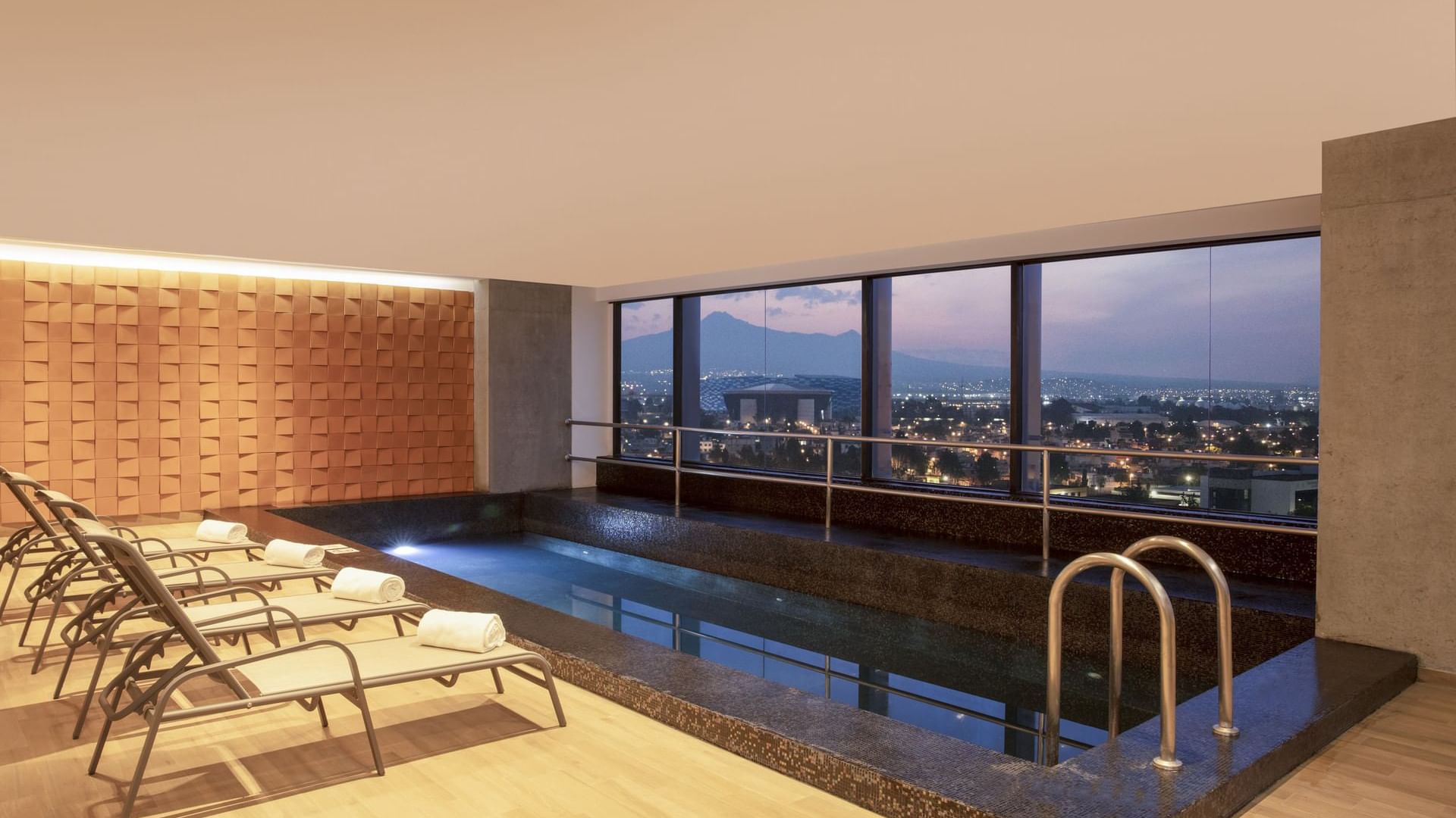 Indoor Swimming Pool at Fiesta Inn Parque Puebla