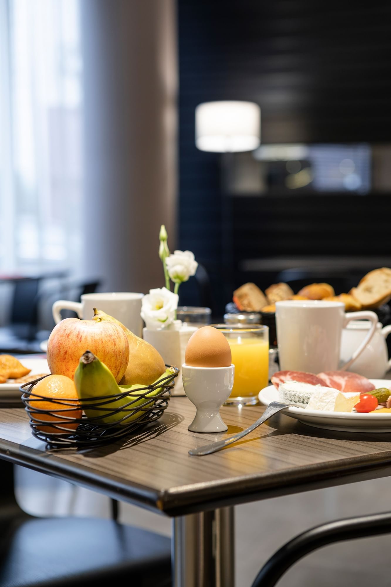 Collations du petit-déjeuner servies à l'Escale Oceania Pornichet La Baule