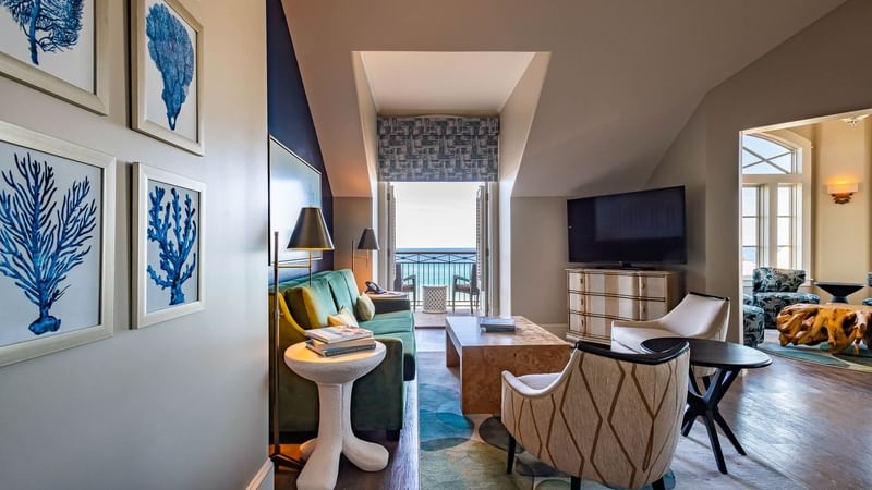 The Pearl Suite Living Area