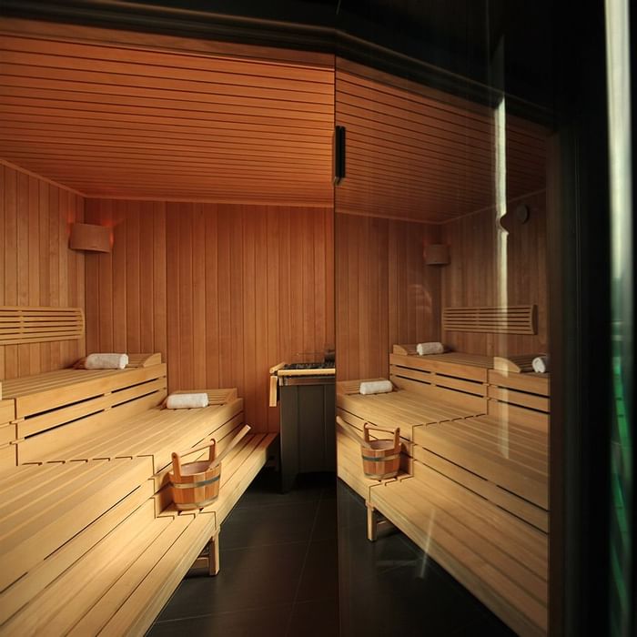 Sauna Room at Falkensteiner Hotel Belgrade