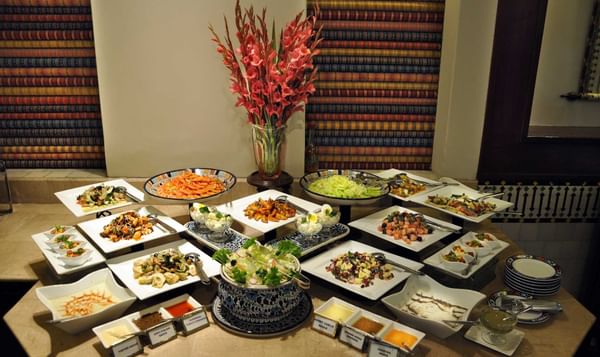 Buffet in Lyallpur coffee shop at Faisalabad Serena Hotel