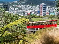 Cable car on ride on a hill to explore the city view near James Cook Hotel Grand Chancellor