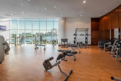 Gym and fitness center at Bay La Sun Hotel & Marina