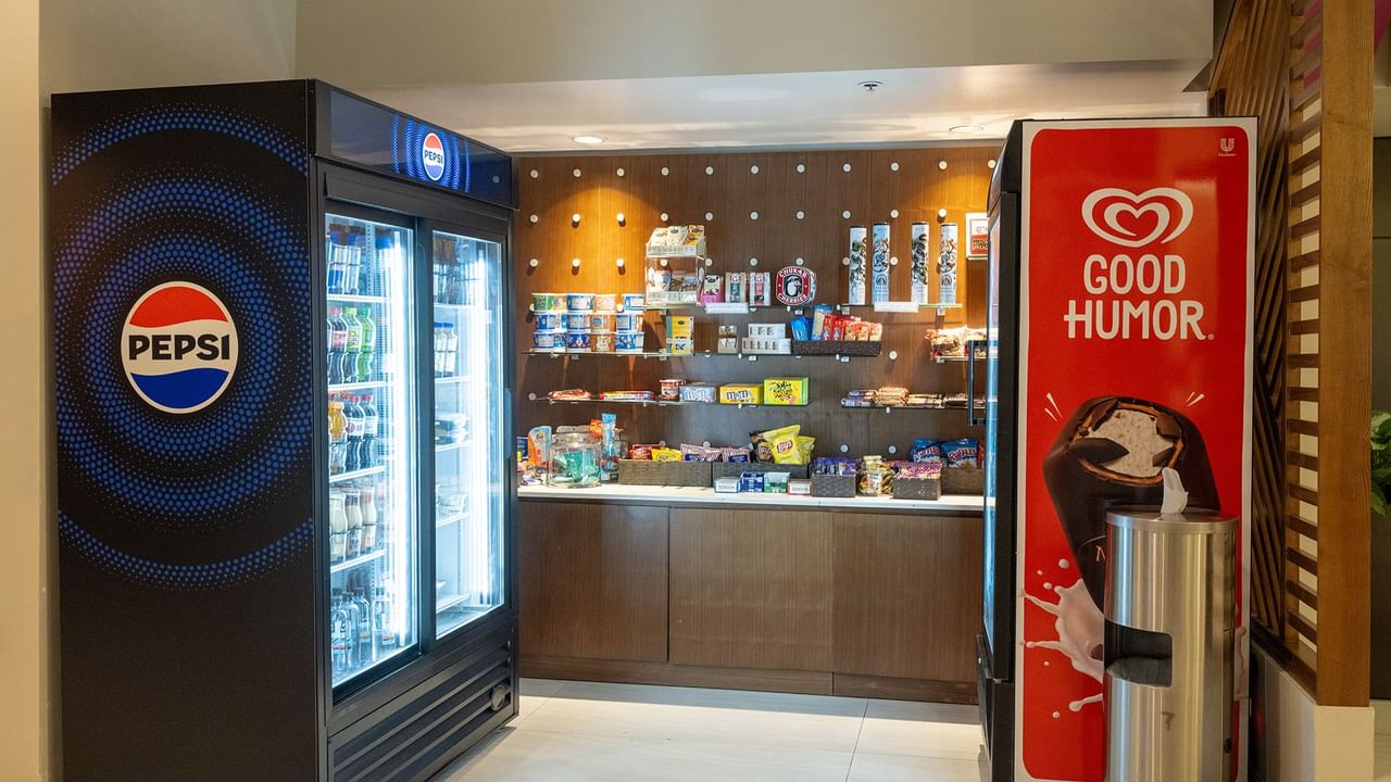 Gift shop at our hotel with snacks and drinks