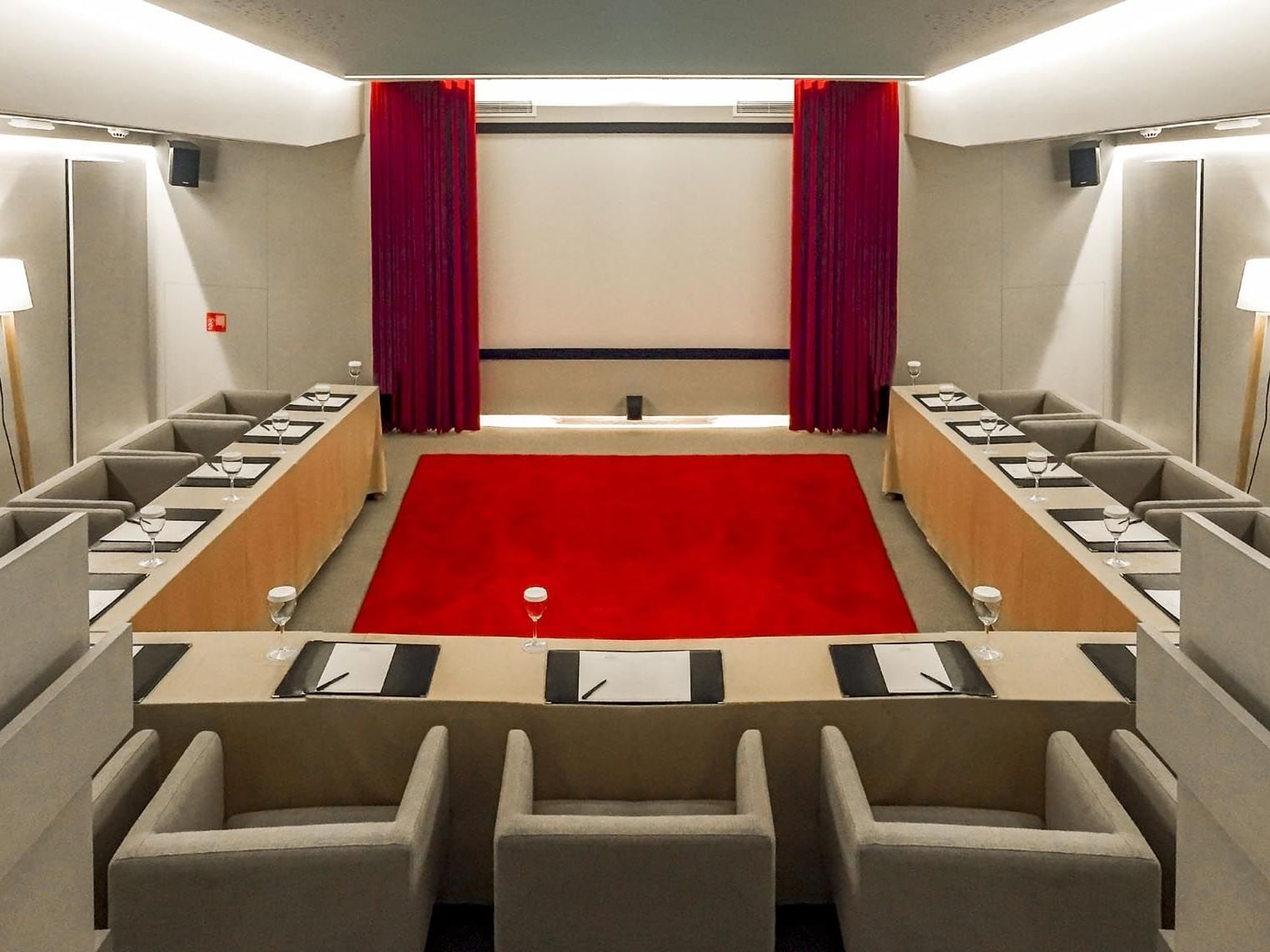 Interior of the Screening Room at St. George Lycabettus  
