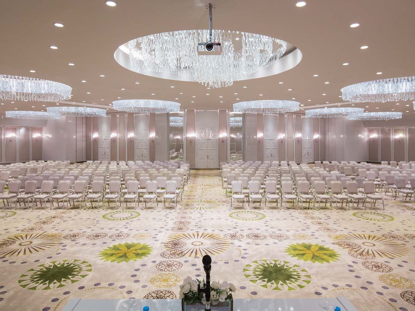 Theatre-typed chair arrangement in Pacific Main Hall at Titanic Deluxe Lara