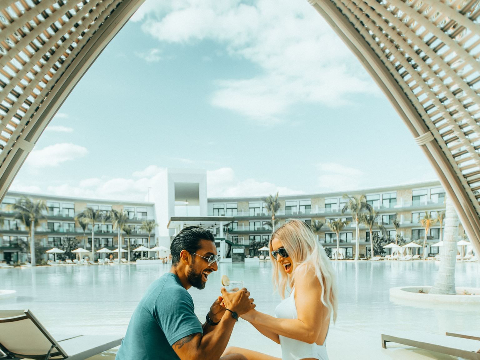 Close up of a couple at Haven Riviera Cancun