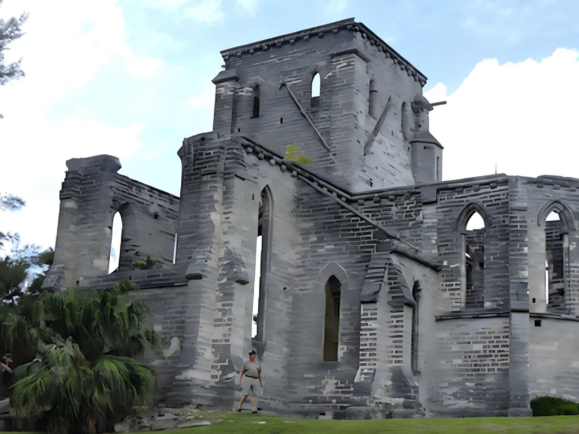 The Unfinished Church near St George's Club Bermuda Hotel