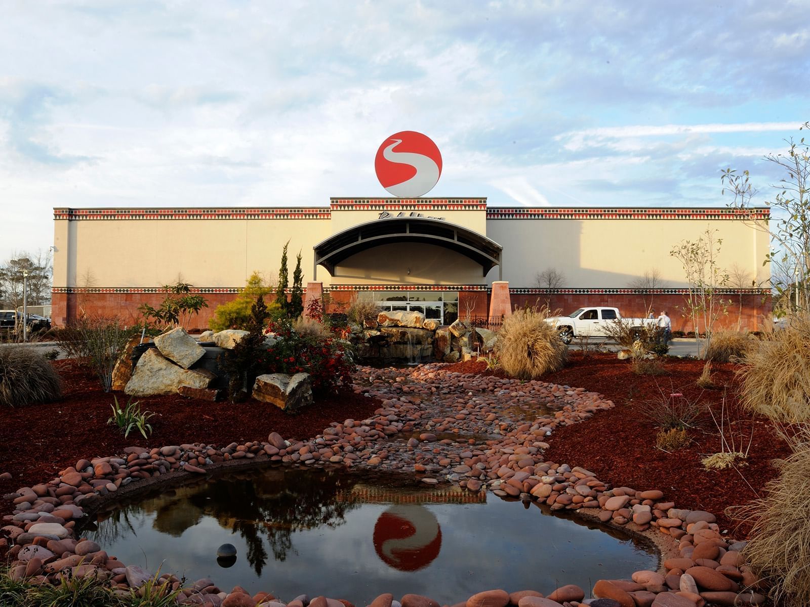 Exterior view of Bok Homa Casino near Pearl River Resorts