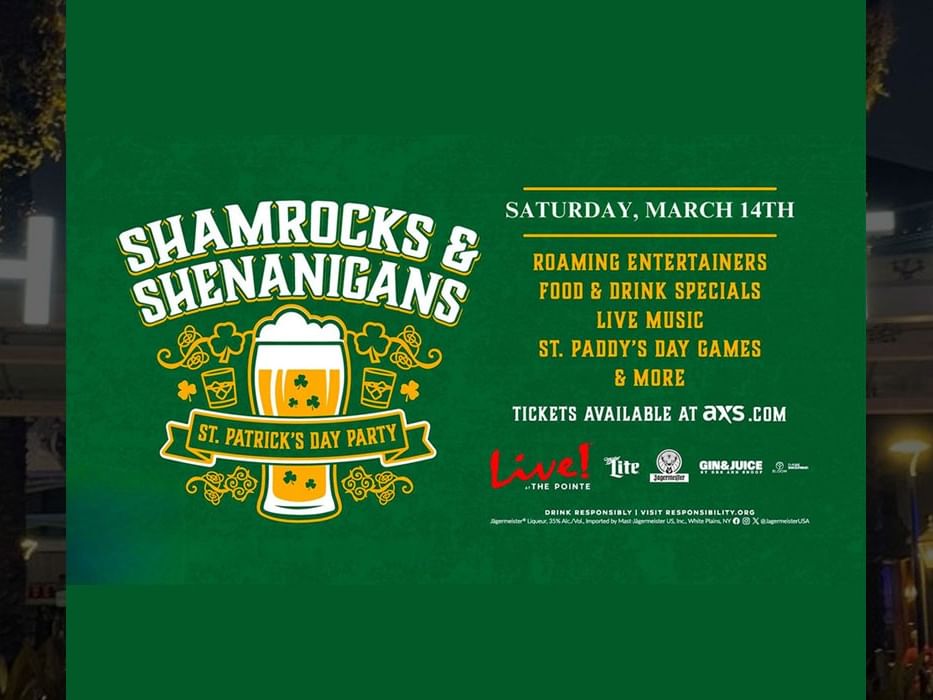 Shamrocks & Shenanigans at Pointe Orlando