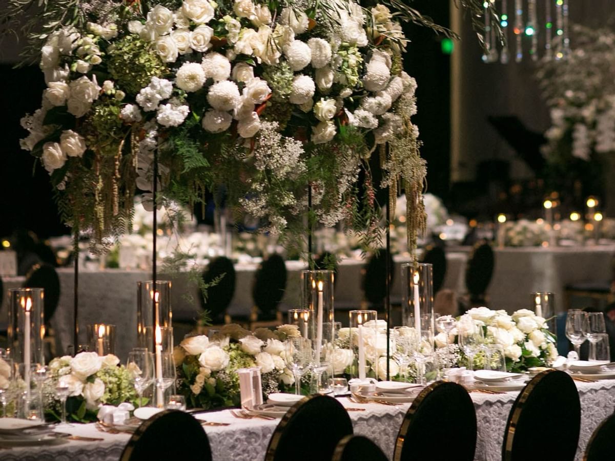 A beautiful table arrangement at Crown Hotel Perth