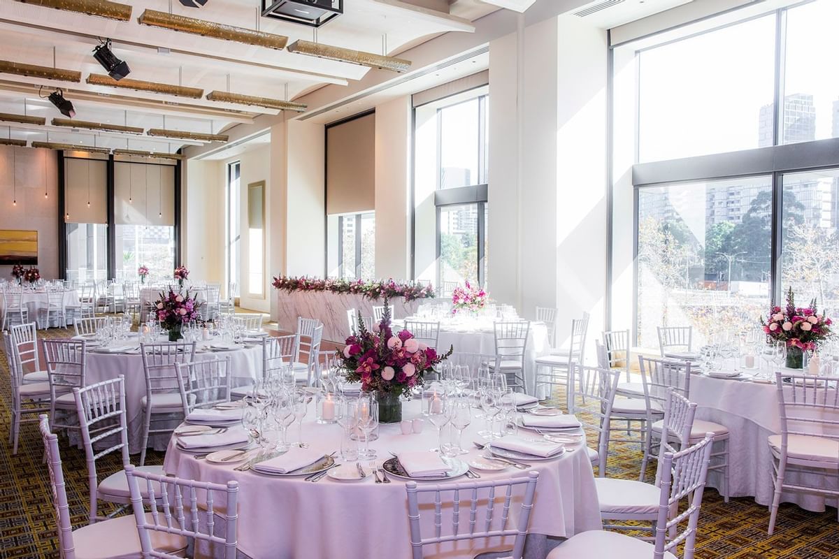 Garden Room with flora decoration at Crown Hotel Melbourne