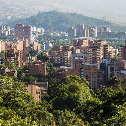 View of Medellín City in Colombia near DOT Hotels
