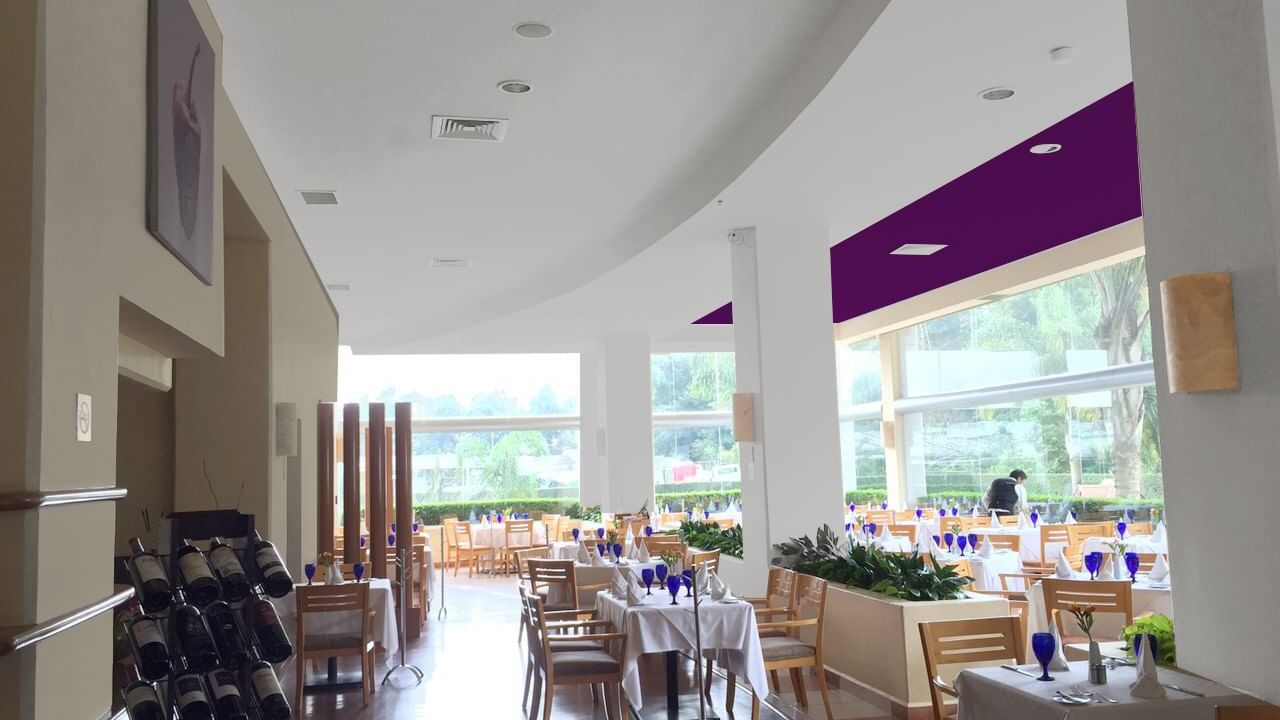 Dining table set up in Huapango Restaurant at Gamma Xalapa