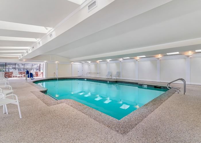 Indoor swimming area in Meadowmere Resort at Ogunquit Collection