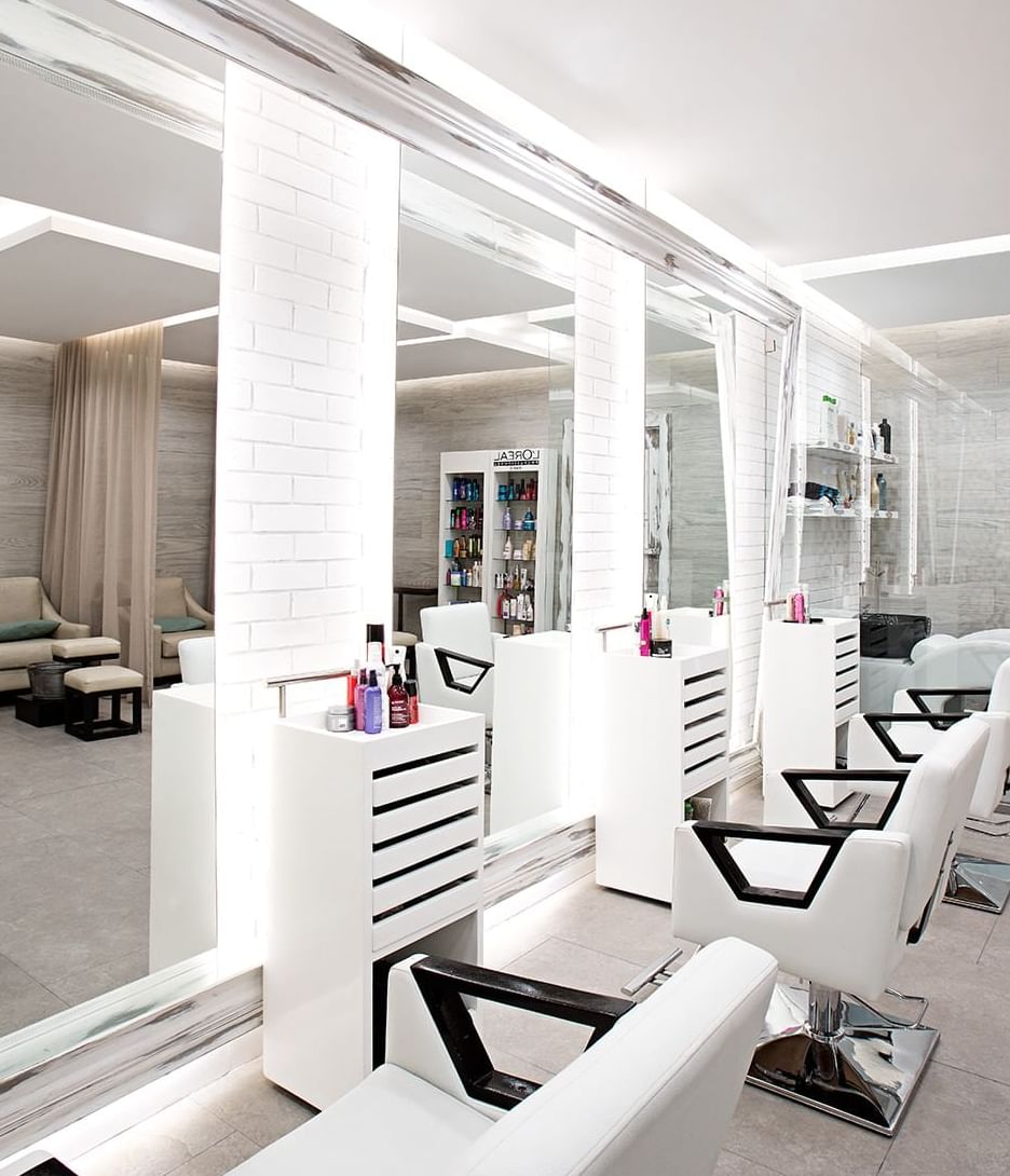 Interior of Virgin Hair Extensions & Salon, Tikal Futura Hotel