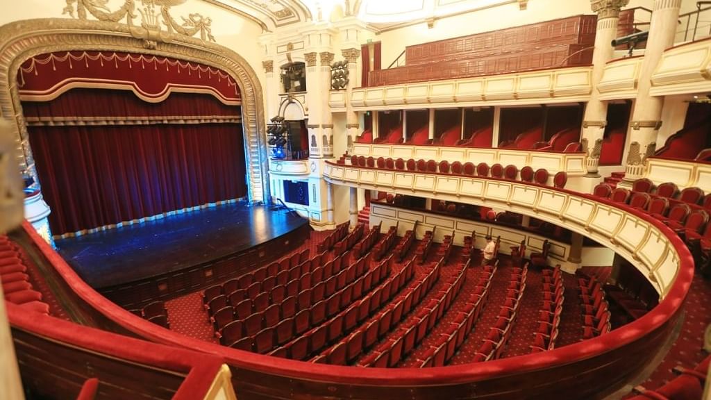 Interior view of Hanoi Opera House with theatre chair arrangement near Sunway Hotel Hanoi