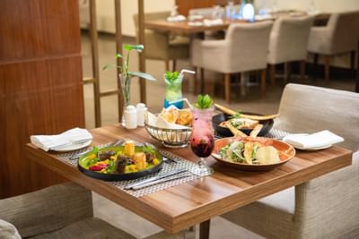 Food served at the Seasons Restaurant in Bay La Sun Hotel & Marina