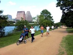 People Jogging at Ann & Roy Hike & Bike Trail near Austin Condo