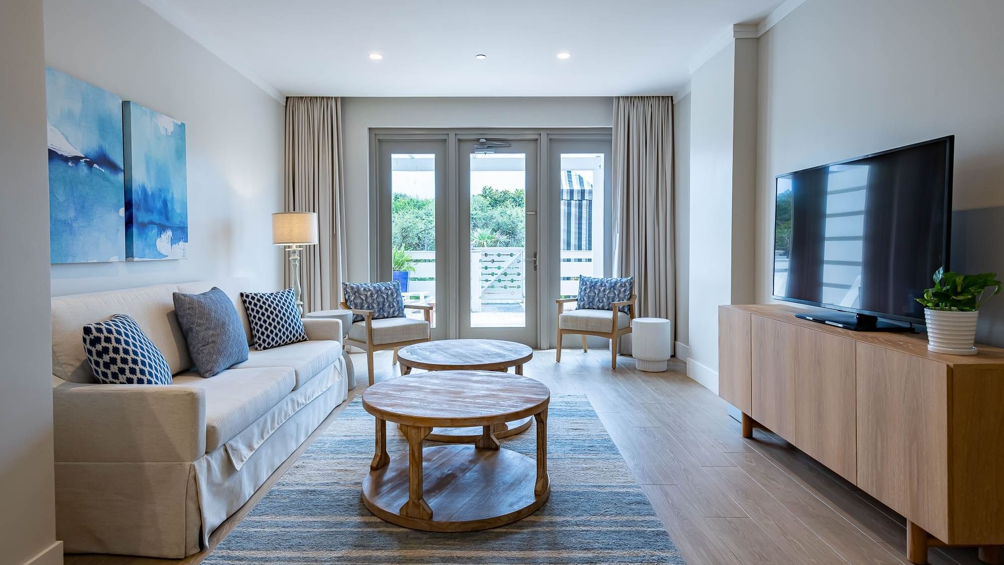 1-Bedroom Family Suite Living Area at WaterColor Inn