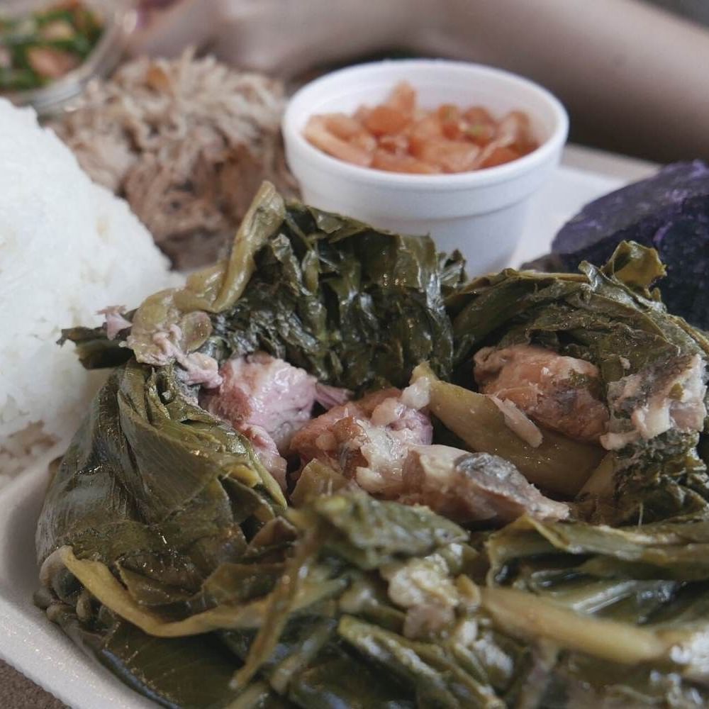 Close-up of Lau lau dish served at Waikiki Resort Hotel by Sono