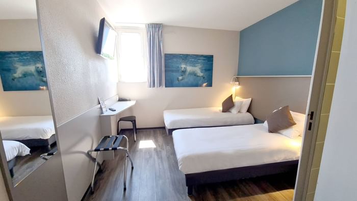 Bed & furniture in Hotel Marseille Airport