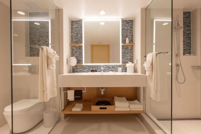 Bathroom with basin & bath tub,The Morgan Resort Spa Village