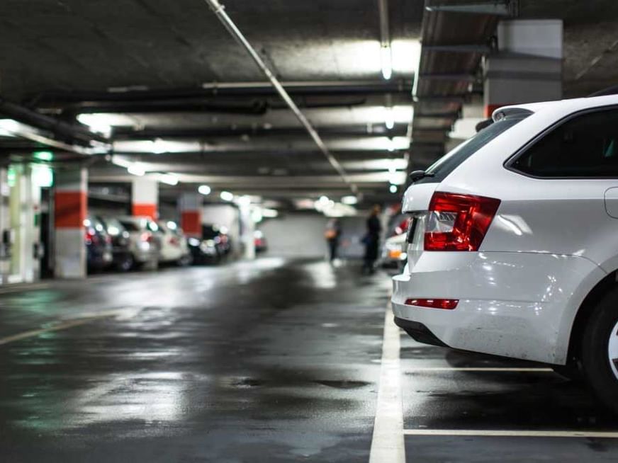 Cars parked an underground carpark at Brady Apartment Hotel Flinders Street