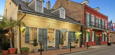 Exterior view of the hotel at Hotel St. Pierre at night